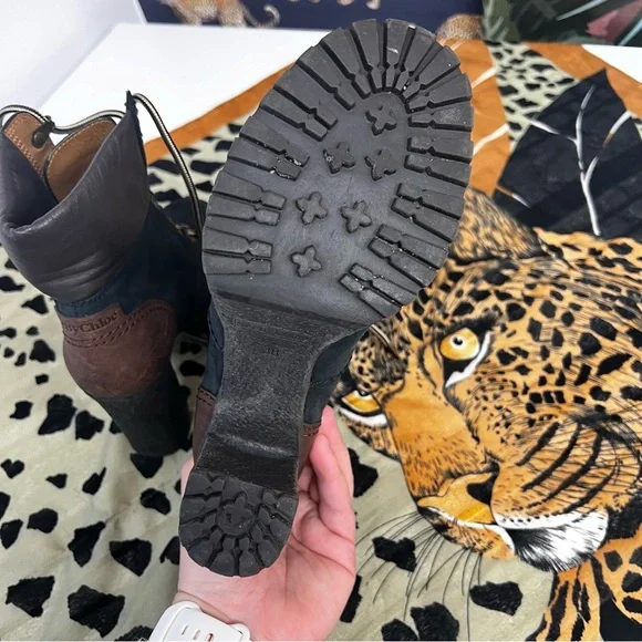 See By Chloe Eileen Lug Sole Combat Boot - Picture 4 of 7